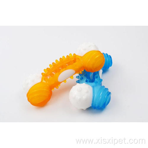 Environmentally Friendly chewing molar dog toy with sound